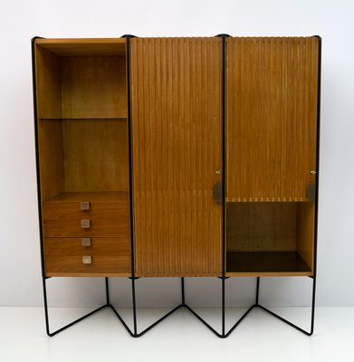 Teak Wall Unit by Taichiro Nakai for La Permanente Mobili, 1950s-FER-1299749