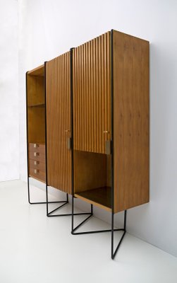 Teak Wall Unit by Taichiro Nakai for La Permanente Mobili, 1950s-FER-1299749