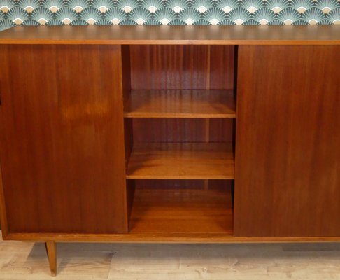 Teak Wall Unit with Secretaire, 1960s-AFE-844836