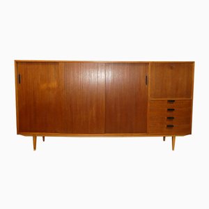 Teak Wall Unit with Secretaire, 1960s-AFE-844836