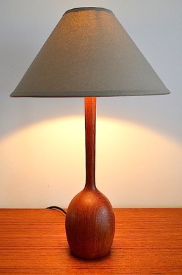 Teak Wooden Table Lamp from Luxus, 1960-OV-1389598