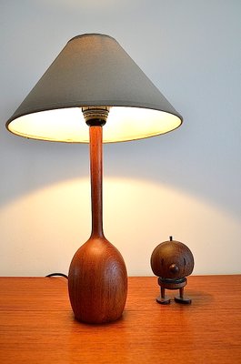 Teak Wooden Table Lamp from Luxus, 1960-OV-1389598