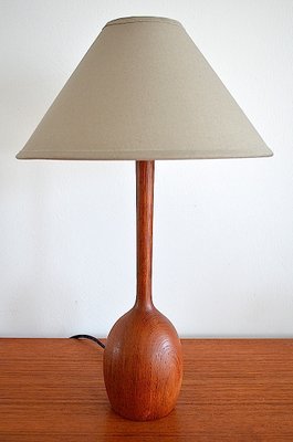 Teak Wooden Table Lamp from Luxus, 1960-OV-1389598