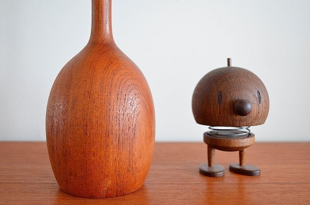 Teak Wooden Table Lamp from Luxus, 1960-OV-1389598