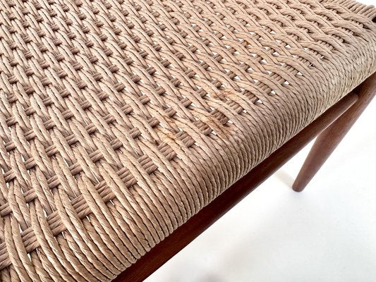 Teak & Woven Paper Cord Model 75 Side Chair by Niels O. Møller for J.L. Møllers, Denmark, 1954-JP-1805206