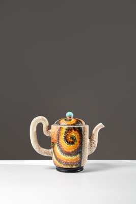 Teapot by Nikolay Diulgheroff and Tullio d'Albisola for Torido Mazzotti, 1930s-ASK-1821008