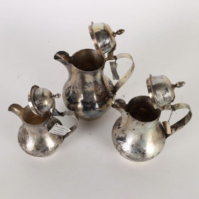 Teapots in Silver from CUSI, Set of 6-VMM-1270296