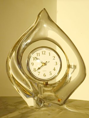 Teardrop Crystal Clock by Jean Daum for Daum, 1960-GT-1673917