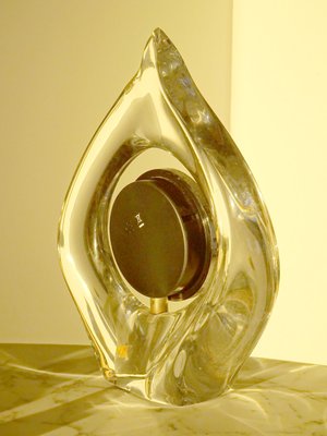 Teardrop Crystal Clock by Jean Daum for Daum, 1960-GT-1673917