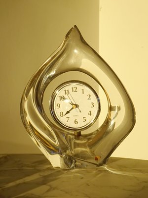 Teardrop Crystal Clock by Jean Daum for Daum, 1960-GT-1673917