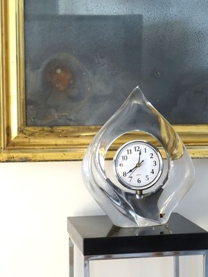 Teardrop Crystal Clock by Jean Daum for Daum, 1960-GT-1673917