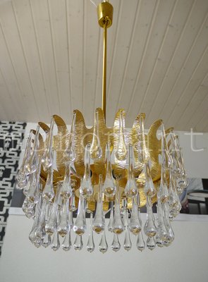 Teardrop Waterfall Chandelier, 1970s-DEK-548798