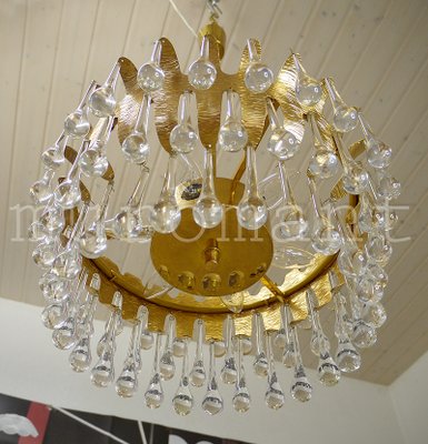 Teardrop Waterfall Chandelier, 1970s-DEK-548798