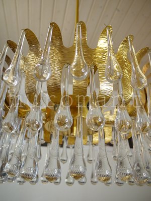 Teardrop Waterfall Chandelier, 1970s-DEK-548798