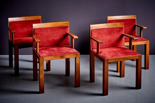 Teatro Chairs by Aldo Rossi for Molteni, 1980s, Set of 4-SFD-2026353