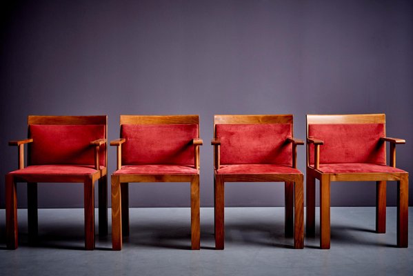 Teatro Chairs by Aldo Rossi for Molteni, 1980s, Set of 4-SFD-2026353