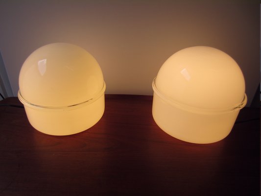 Tecla Table Lamps in Murano Glass by Renato Toso for Leucos, 1960s, Set of 2-ICI-1799389