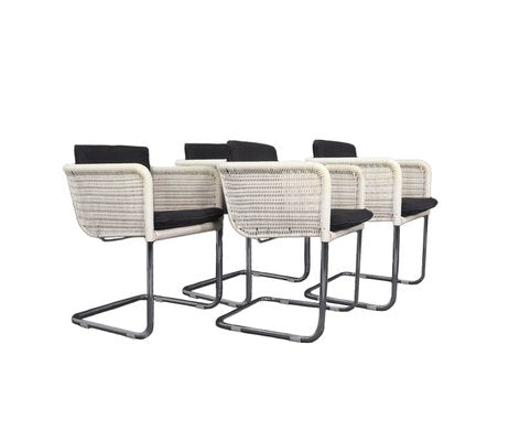 Tecta D43 White Cantilever Chairs, 1980s, Set of 4-SN-2021868