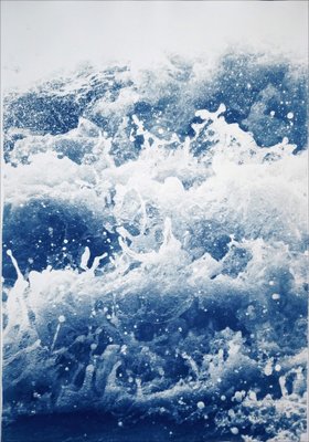 Tempestuous Tidal in Blue, 2002, Cyanotype Print-RWC-1369858