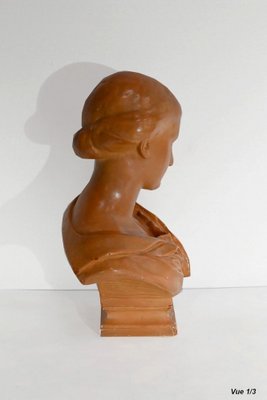 Terracotta Bust from Atelier Lorenzi, 1920s-RVK-1420520