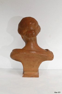 Terracotta Bust from Atelier Lorenzi, 1920s-RVK-1420520