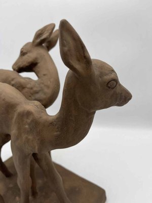 Terracotta Deer by Else Bach for Karlsruher Majolika, 20th Century-DWL-1412144