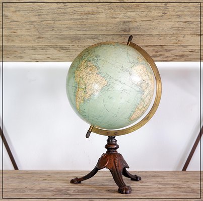 Terrestrial Globe by E. Bertaux, Paris, 19th Century-NYF-2018865