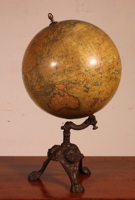 Terrestrial Globe by J. Lebègue & Cie Paris, 1890-HPU-2021316