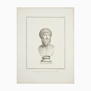 Testa Quasi Colossale di Lucio Vero - Etching by P. Fontana 1821-ZCI-757994