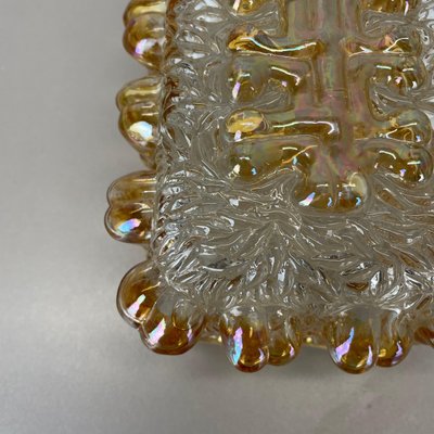 Textured Amber Wall Light Sconce in the style of Helena Tynell, Germany, 1970s-QZ-1815874