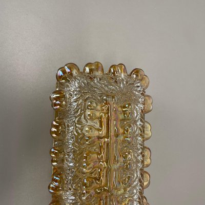 Textured Amber Wall Light Sconce in the style of Helena Tynell, Germany, 1970s-QZ-1815874