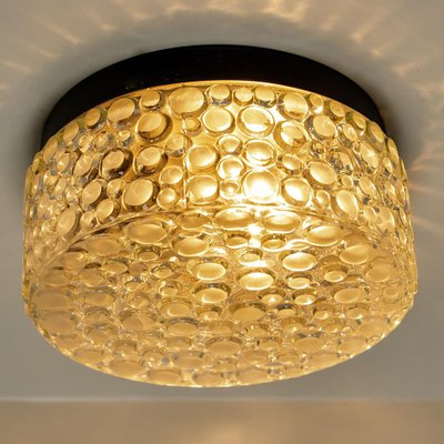 Textured Dots Glass Wall Light by Hillebrand, 1960s-VDW-1264776