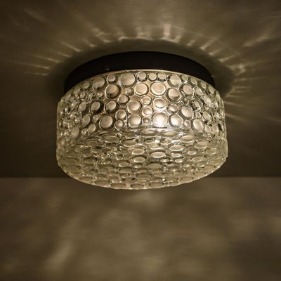 Textured Dots Glass Wall Light by Hillebrand, 1960s-VDW-1264776