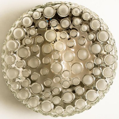 Textured Dots Glass Wall Light by Hillebrand, 1960s-VDW-1264776