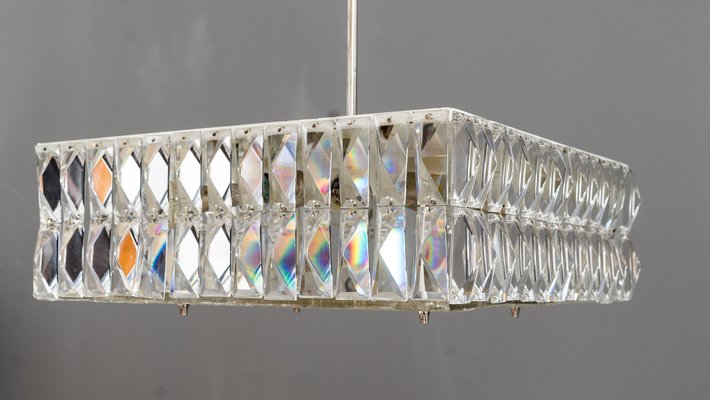 Textured Glass Chandeliers by J. T. Kalmar for Kalmar, Austria, 1950s, Set of 2-SPD-738787