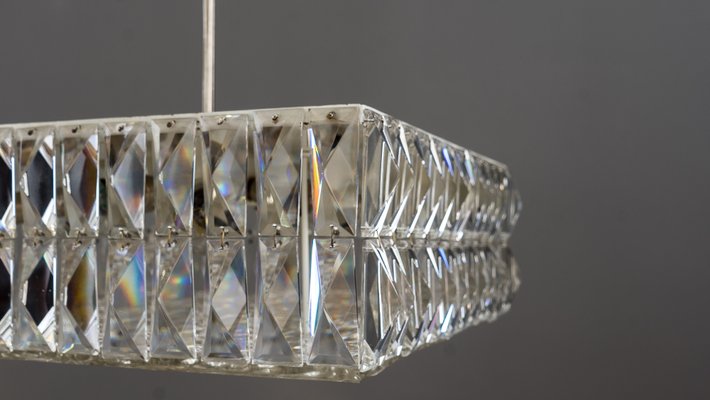 Textured Glass Chandeliers by J. T. Kalmar for Kalmar, Austria, 1950s, Set of 2-SPD-738787