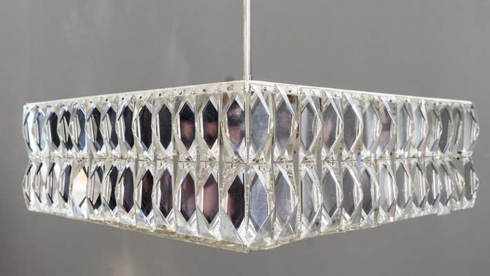 Textured Glass Chandeliers by J. T. Kalmar for Kalmar, Austria, 1950s, Set of 2-SPD-738787