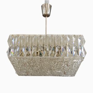 Textured Glass Chandeliers by J. T. Kalmar for Kalmar, Austria, 1950s, Set of 2-SPD-738787