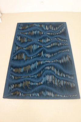 Textured Table Wave Effect in Green Fabric-OTF-1777920