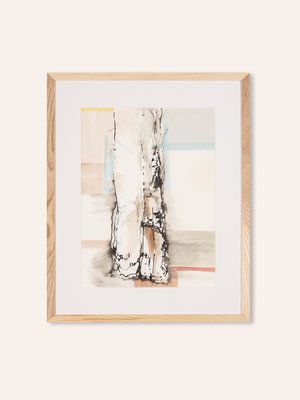 The Birch, Watercolor on Paper, Framed-GPP-1126548