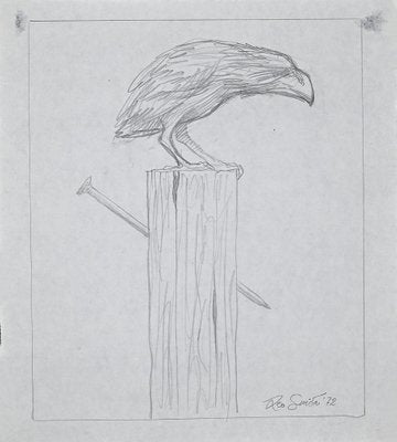 The Crow, Original Pencil Drawing, 1972-ZCI-892056