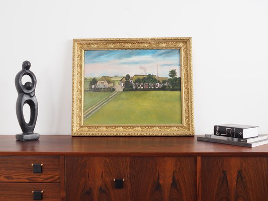 The Farm, 1970s, Oil on Board, Framed-VND-1775432