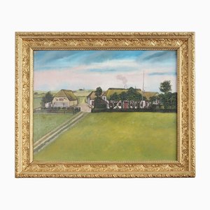 The Farm, 1970s, Oil on Board, Framed-VND-1775432