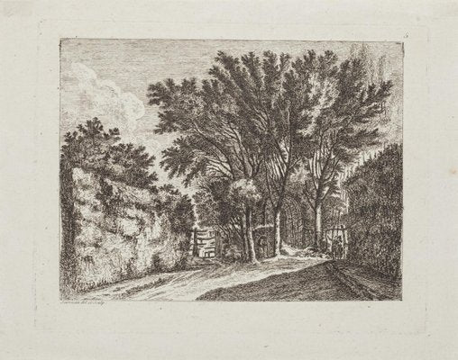 The Forest - Original Etching - 18th Century 18th Century-ZCI-779381