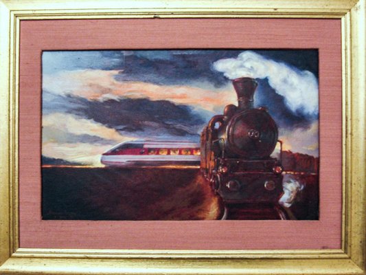 The Future and the Past - Original Oil on Canvas by A. Sergheev - 1995 1995-ZCI-760500