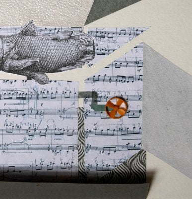 The Music Box by Raluca Arnăutu, Collage on Paper-YKI-860016