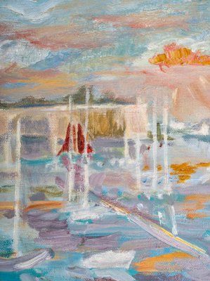 The Port, 20th Century, Oil on Canvas-WFS-934987