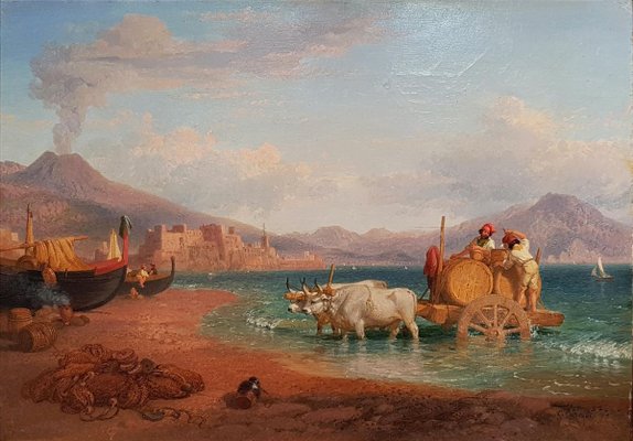 The Wagon of the Coopers in the Gulf of Naples with the Vesuvius on Background-ZCI-756369