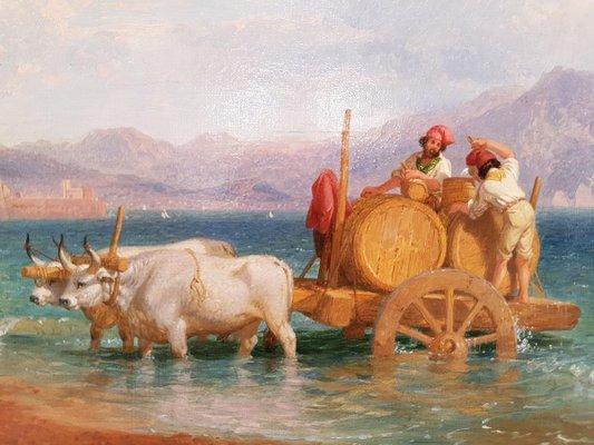 The Wagon of the Coopers in the Gulf of Naples with the Vesuvius on Background-ZCI-756369