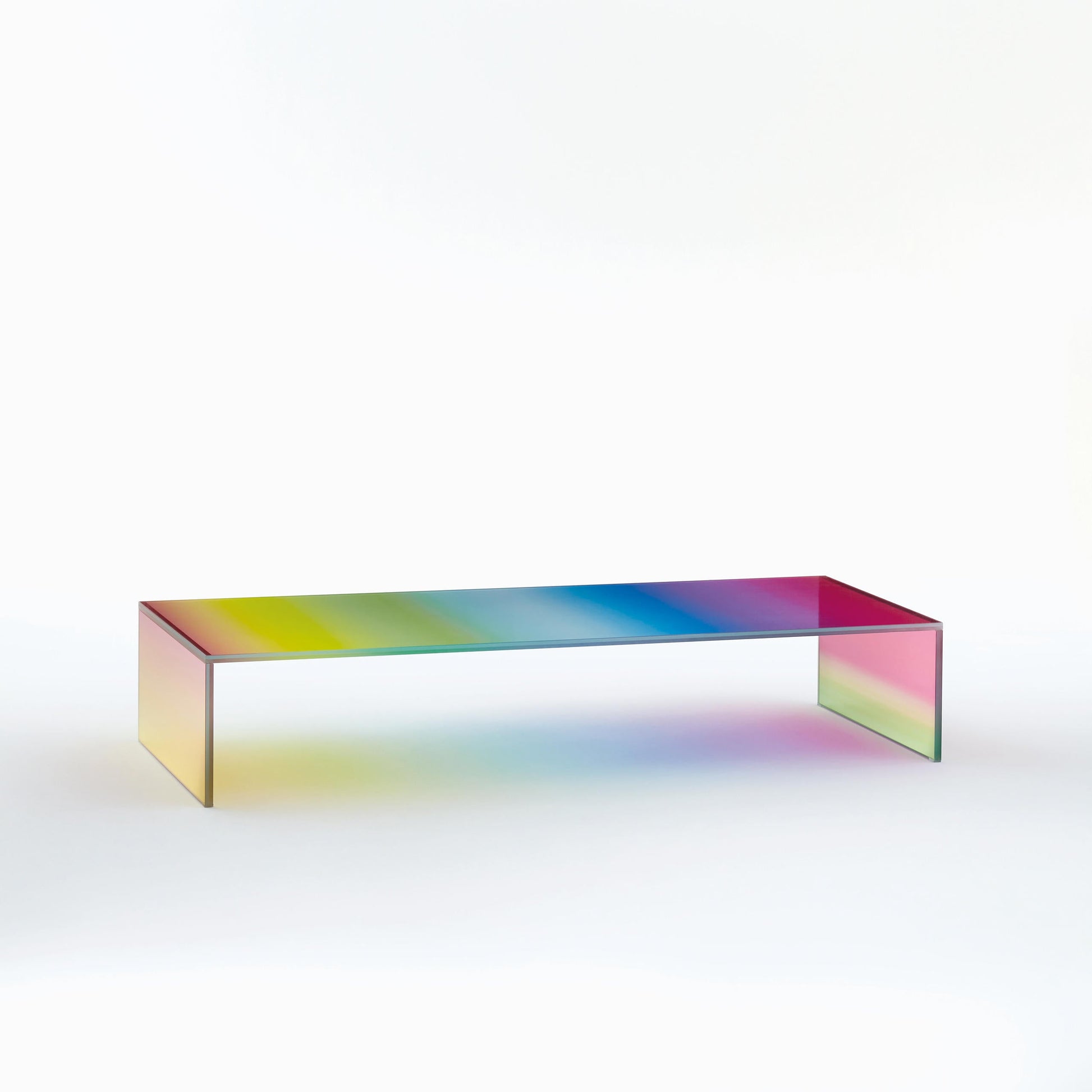 The Dark Side Of The Moon - Low Rectangular Crystal Coffee Table by Glas Italia #Fade